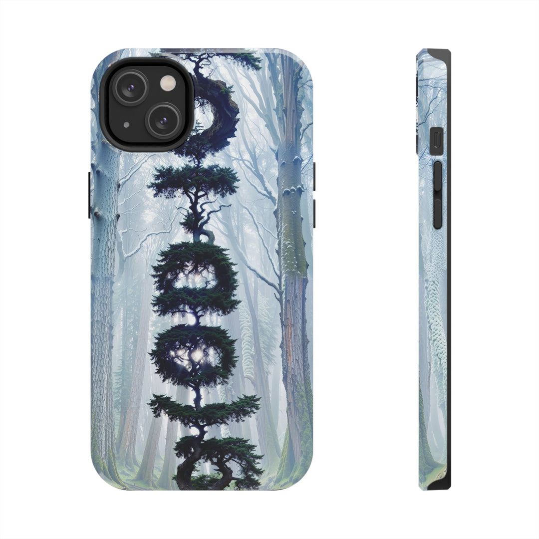 Enigmatic Forest Spiral - Tough Phone Case - Phone Case - g(0D·IO) - iPhone 14 Plus - -