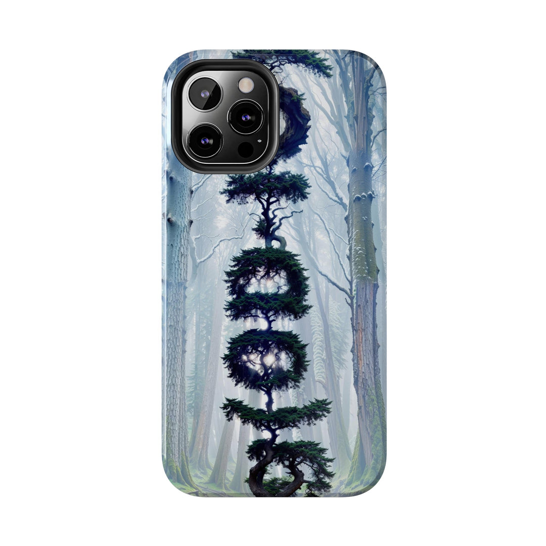 Enigmatic Forest Spiral - Tough Phone Case - Phone Case - g(0D·IO) - iPhone 13 Mini - -