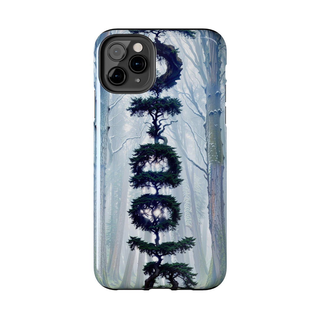 Enigmatic Forest Spiral - Tough Phone Case - Phone Case - g(0D·IO) - iPhone 13 Mini - -