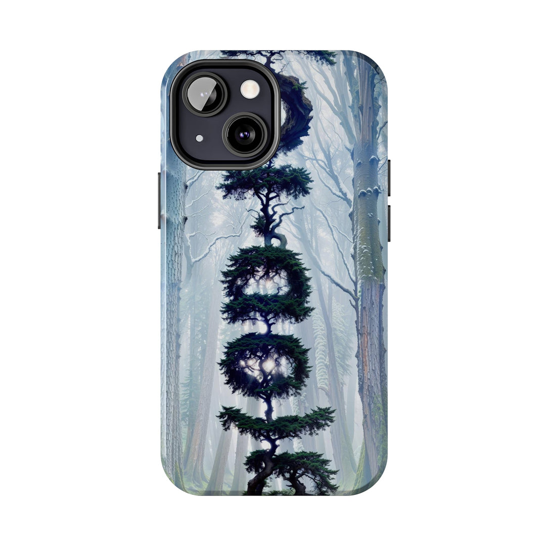 Enigmatic Forest Spiral - Tough Phone Case - Phone Case - g(0D·IO) - iPhone 13 Mini - -