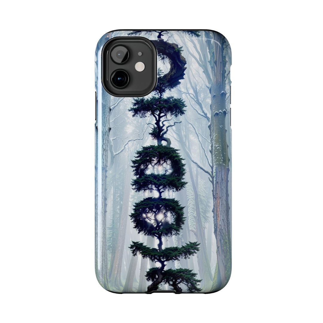 Enigmatic Forest Spiral - Tough Phone Case - Phone Case - g(0D·IO) - iPhone 13 Mini - -