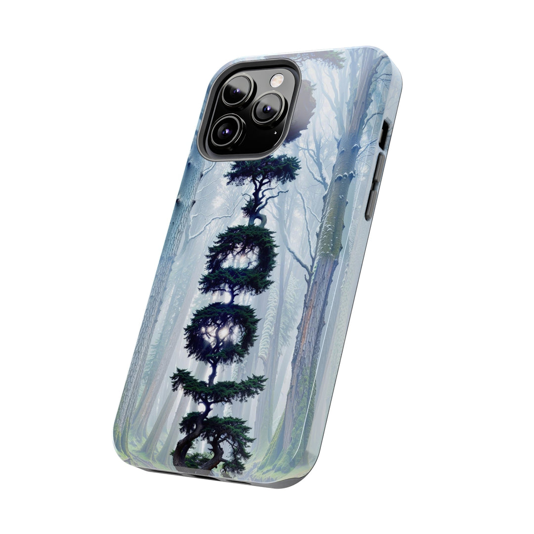 Enigmatic Forest Spiral - Tough Phone Case - Phone Case - g(0D·IO) - iPhone 13 Mini - -