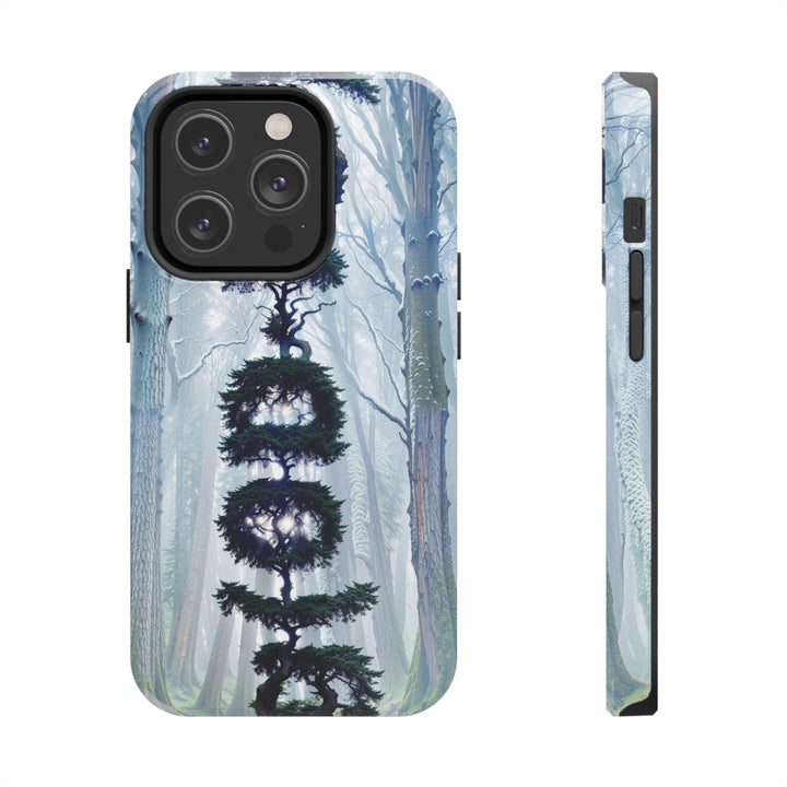 Enigmatic Forest Spiral - Tough Phone Case - Phone Case - g(0D·IO) - iPhone 14 Pro - -