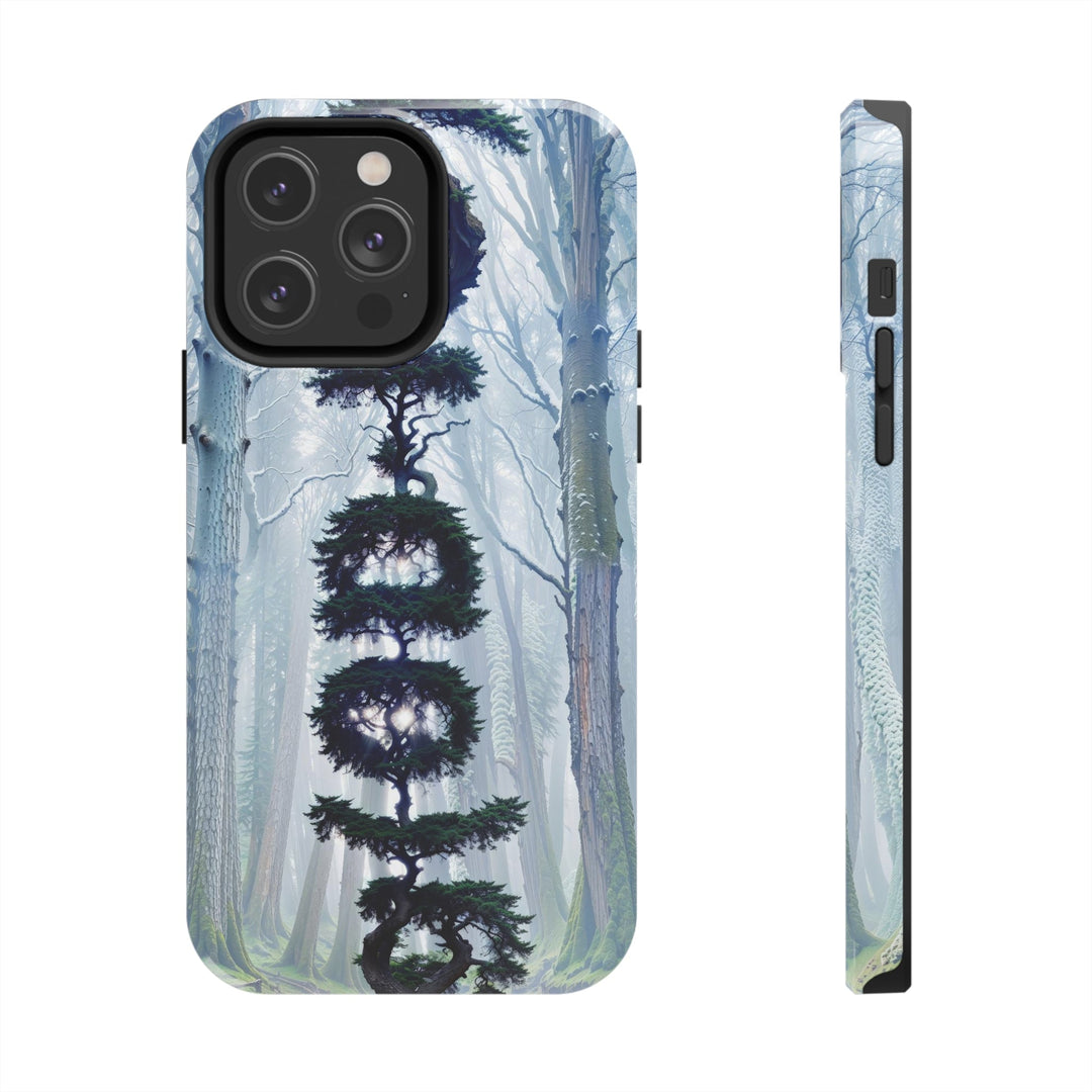 Enigmatic Forest Spiral - Tough Phone Case - Phone Case - g(0D·IO) - iPhone 14 Pro Max - -