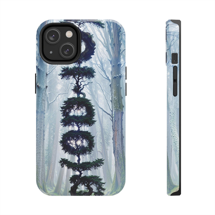 Enigmatic Forest Spiral - Tough Phone Case - Phone Case - g(0D·IO) - iPhone 14 - -