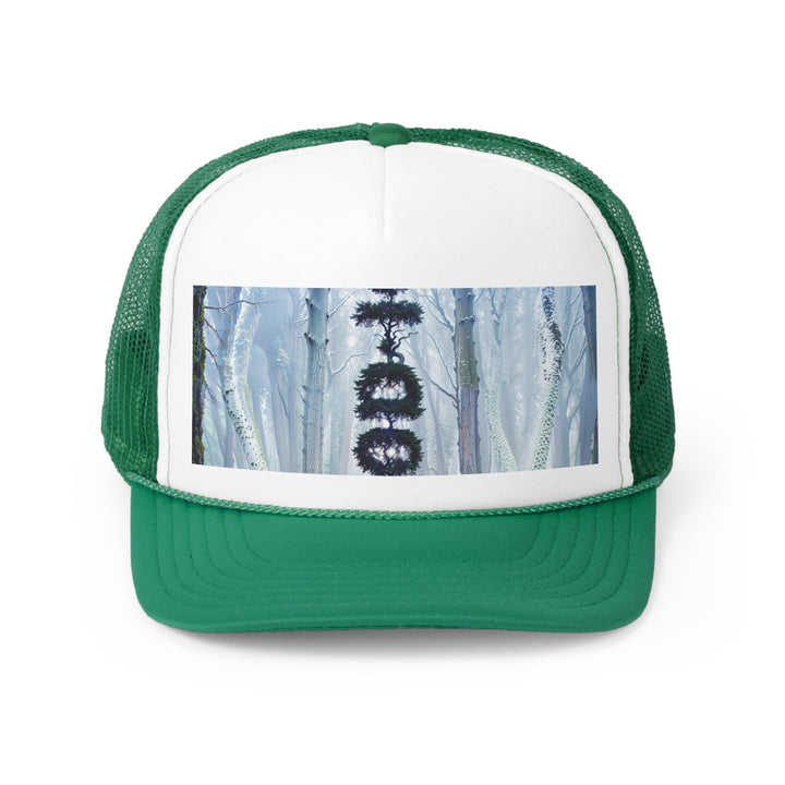 Enigmatic Forest Spiral - Trucker Hat - Hats - g(0D·IO) - Green - One size -