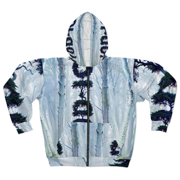 Enigmatic Forest Spiral - Unisex Zip Hoodie - All Over Prints - g(0D·IO) - XS - -