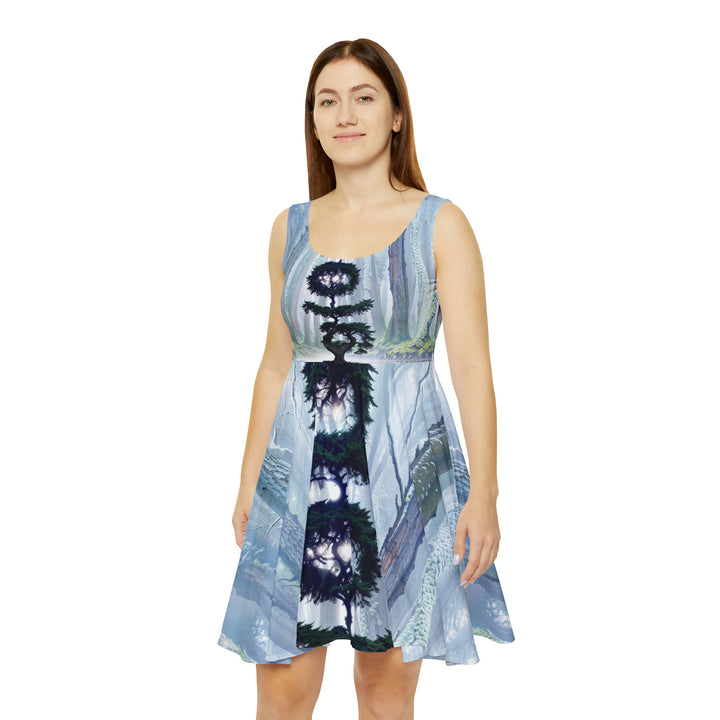 Enigmatic Forest Spiral - Women's Skater Dress - All Over Prints - g(0D·IO) - L - -