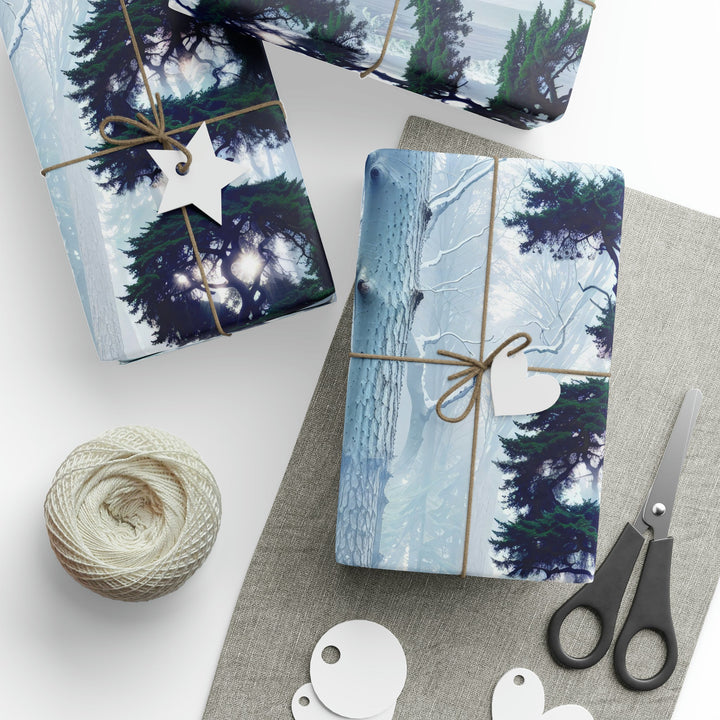 Enigmatic Forest Spiral - Wrapping Paper - Home Decor - g(0D·IO) - 30" x 180" - Matte -