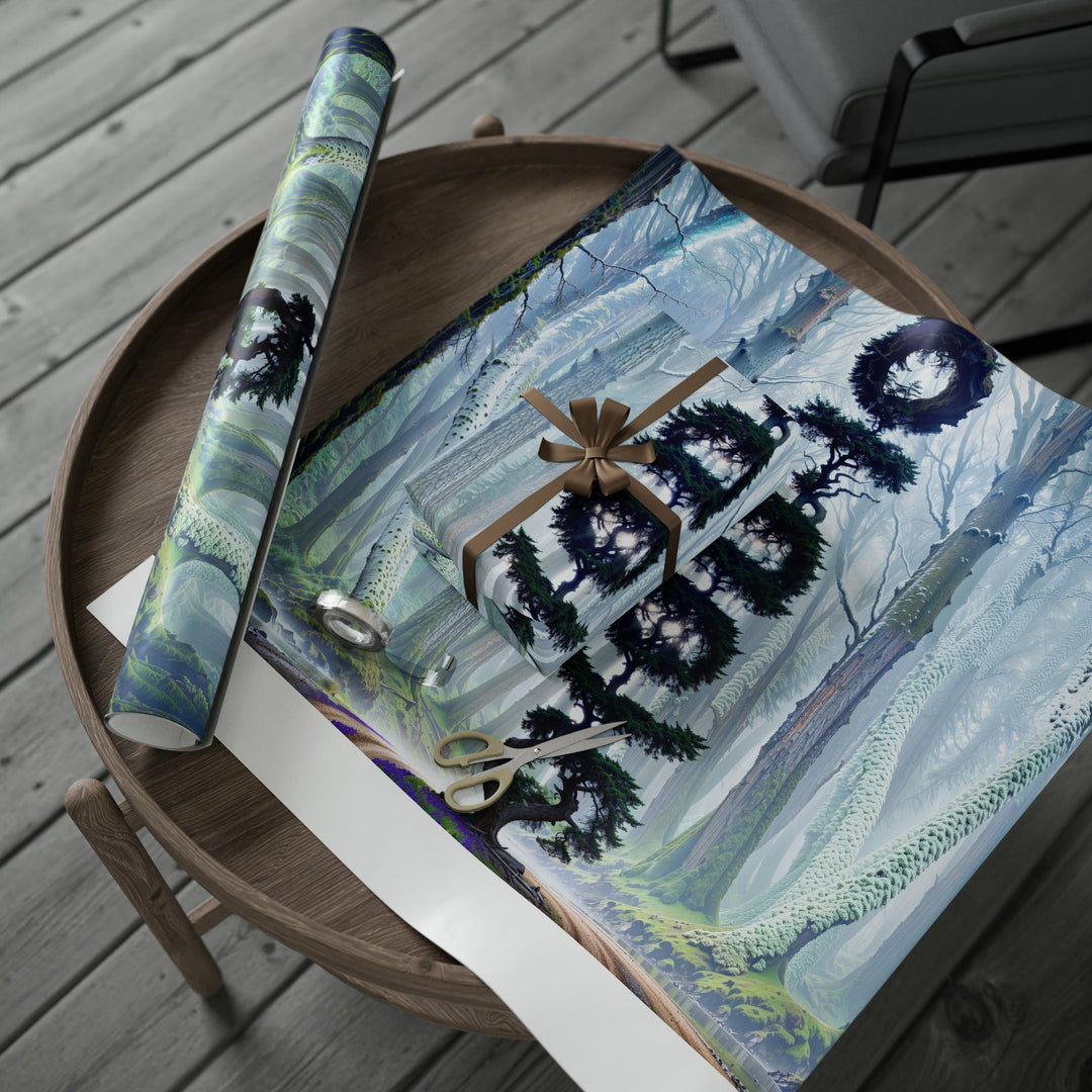 Enigmatic Forest Spiral - Wrapping Paper - Home Decor - g(0D·IO) - 30" x 180" - Matte -