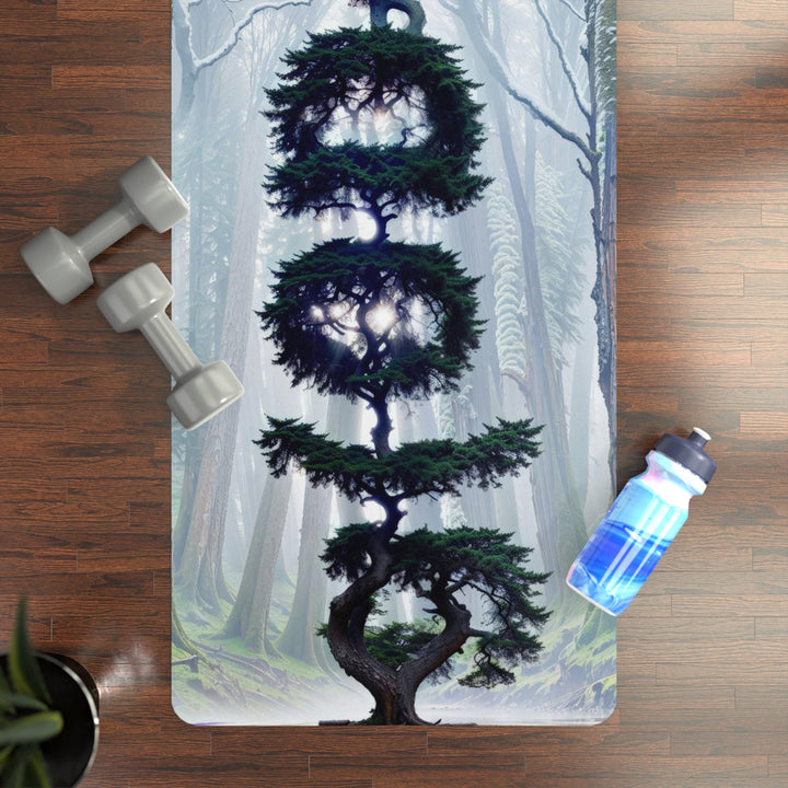 Enigmatic Forest Spiral - Yoga Mat - Home Decor - g(0D·IO) - 24” x 68” - -