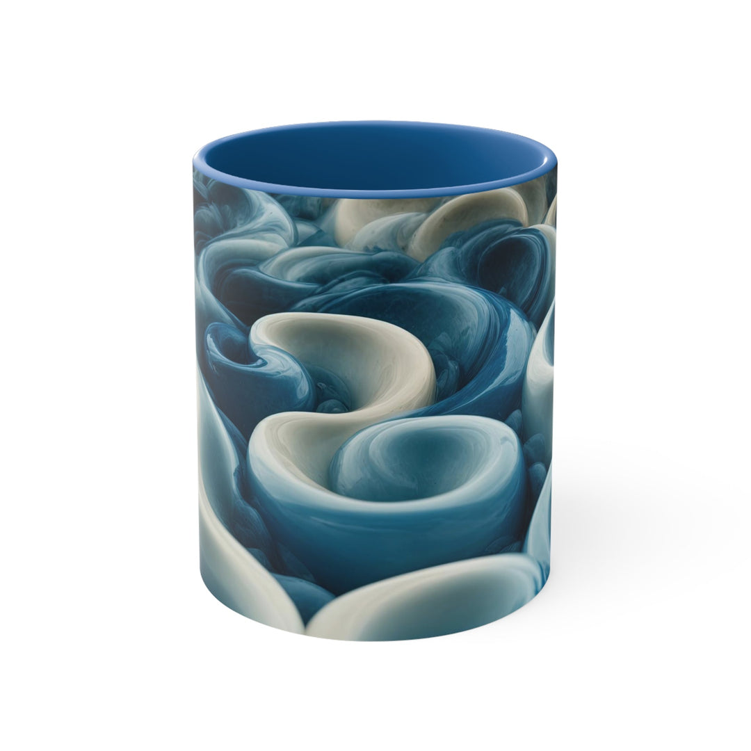 Enigmatic Swirling Abyss - Accent Coffee Mug - Mug - g(0D·IO) - Blue - 11oz -