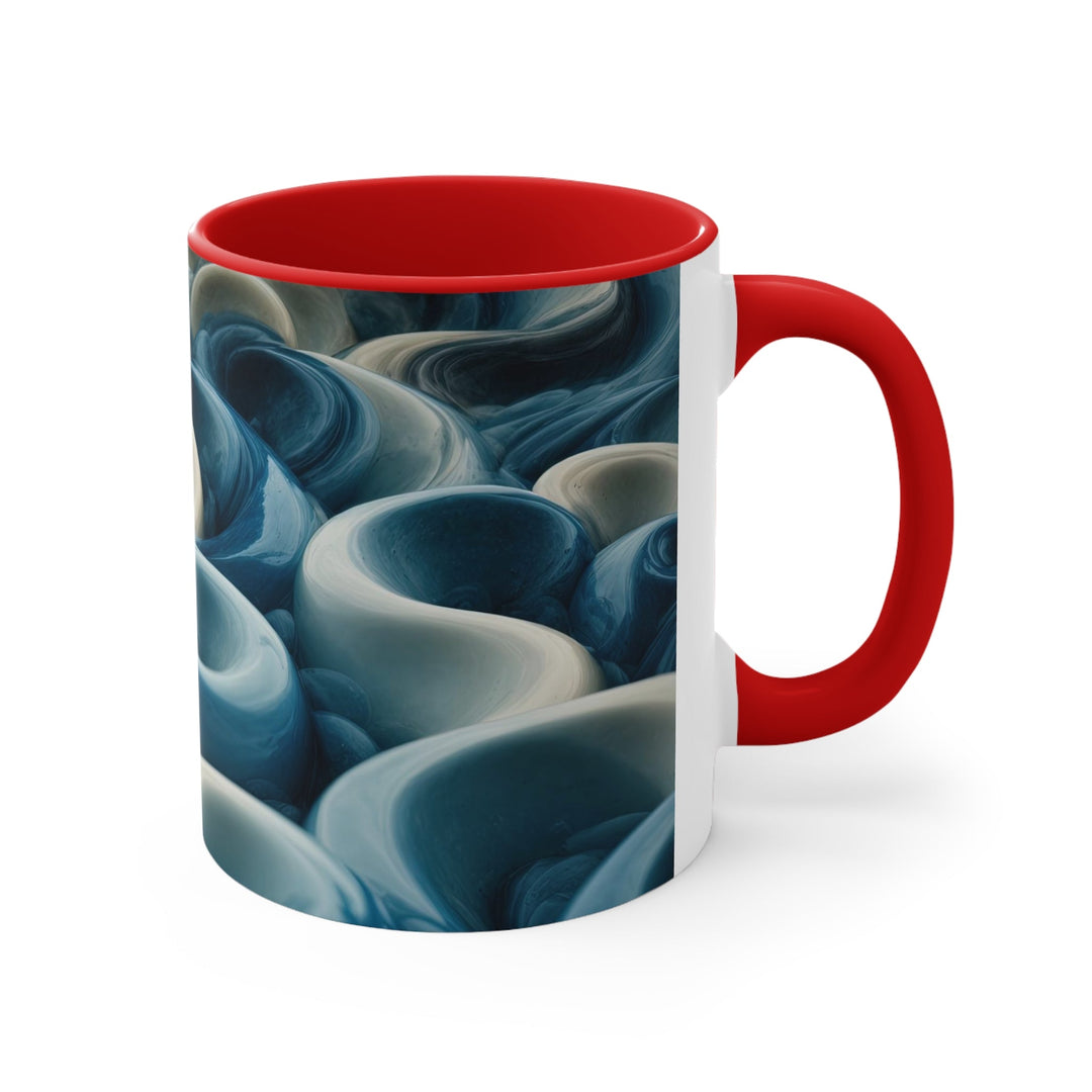 Enigmatic Swirling Abyss - Accent Coffee Mug - Mug - g(0D·IO) - Pink - 11oz -