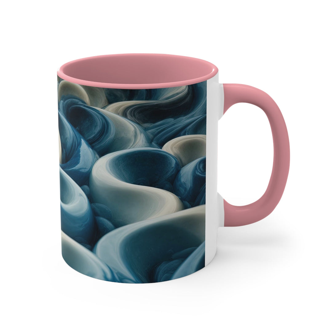 Enigmatic Swirling Abyss - Accent Coffee Mug - Mug - g(0D·IO) - Pink - 11oz -