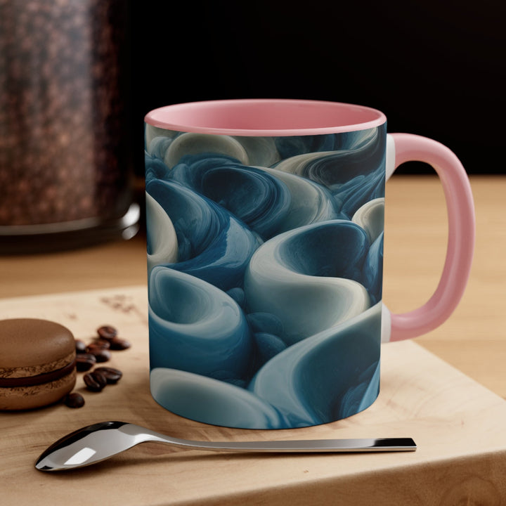 Enigmatic Swirling Abyss - Accent Coffee Mug - Mug - g(0D·IO) - Pink - 11oz -