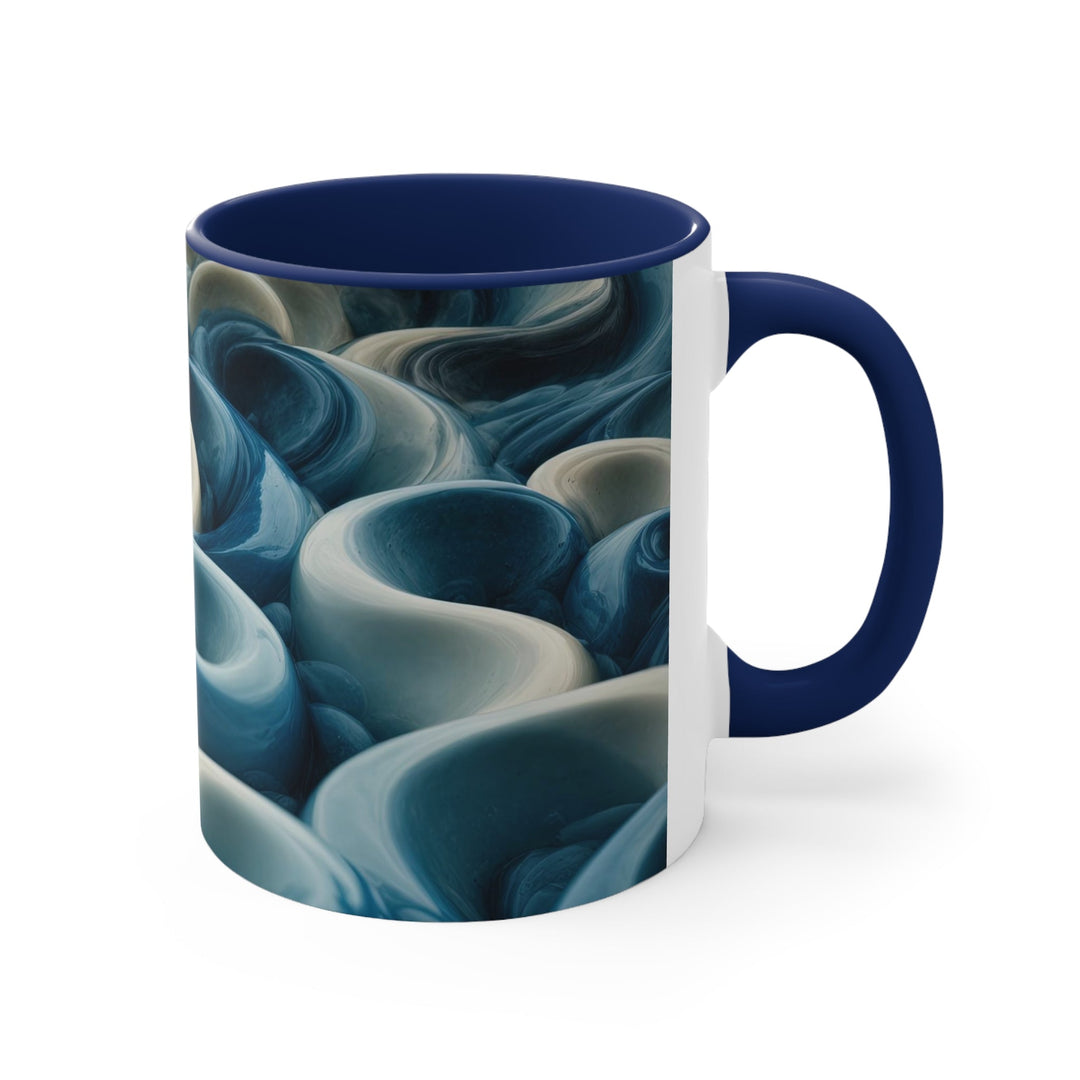 Enigmatic Swirling Abyss - Accent Coffee Mug - Mug - g(0D·IO) - Pink - 11oz -