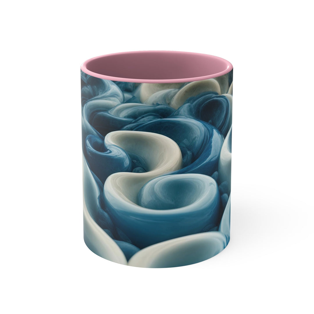 Enigmatic Swirling Abyss - Accent Coffee Mug - Mug - g(0D·IO) - Pink - 11oz -