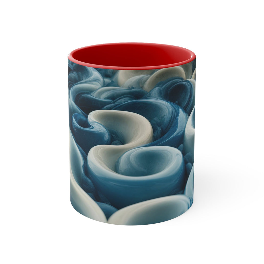 Enigmatic Swirling Abyss - Accent Coffee Mug - Mug - g(0D·IO) - Red - 11oz -