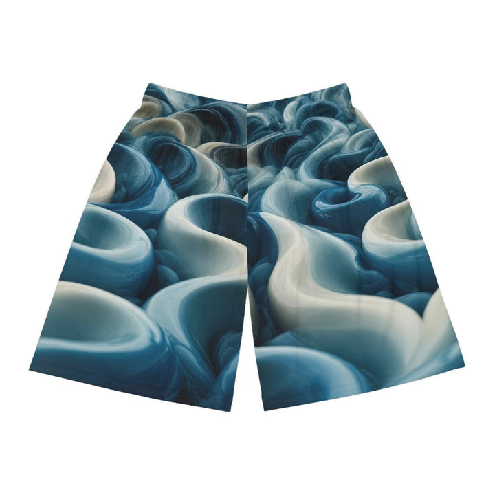 Enigmatic Swirling Abyss - AOP Basketball Shorts - All Over Prints - g(0D·IO) - Seam thread color automatically matched to design - XS -