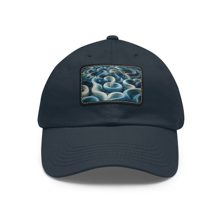 Enigmatic Swirling Abyss - Dad Hat - Hats - g(0D·IO) - Navy / Black patch - Rectangle - One size