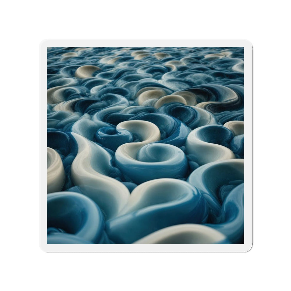 Enigmatic Swirling Abyss - Die-cut Magnet - Home Decor - g(0D·IO) - 3" x 3" - Die-Cut - 1 pc