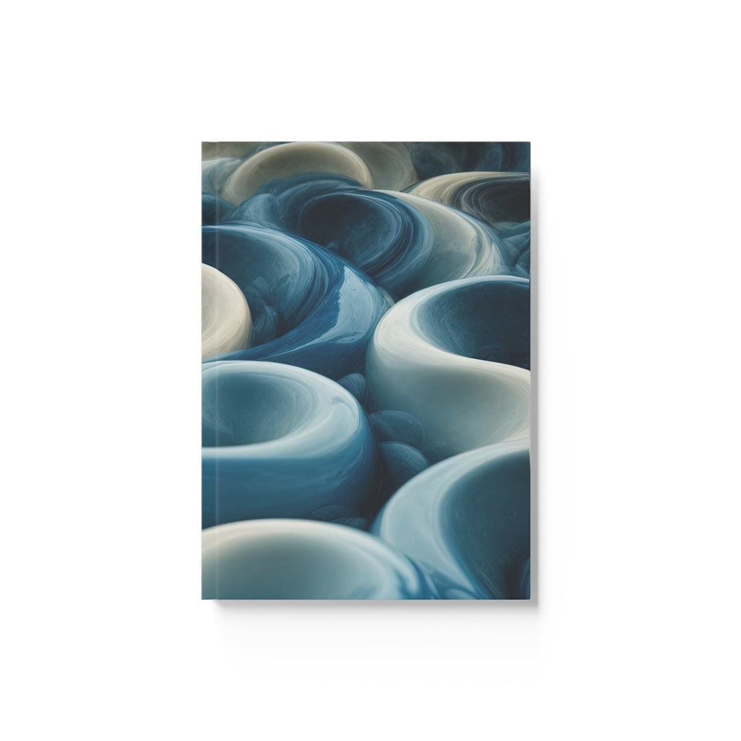 Enigmatic Swirling Abyss - Hard Backed Journal - Paper products - g(0D·IO) - Graph - A5 - White