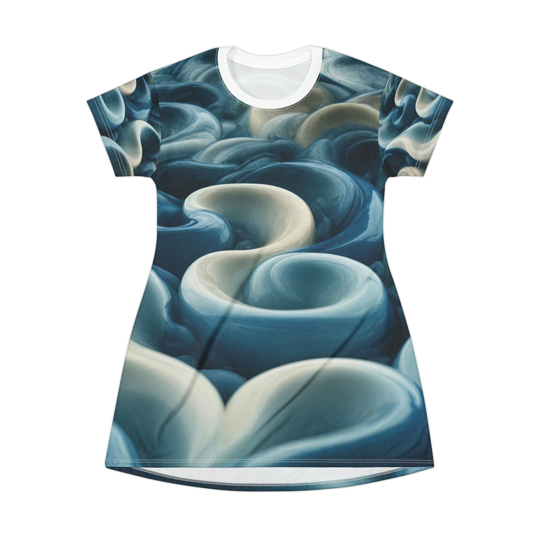 Enigmatic Swirling Abyss - T-Shirt Dress - All Over Prints - g(0D·IO) - XS - -