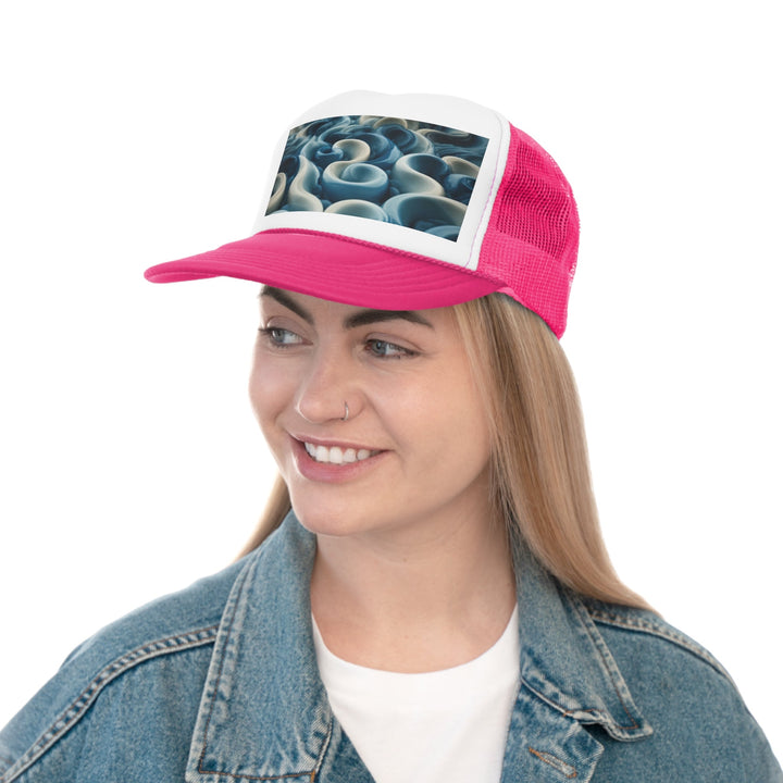 Enigmatic Swirling Abyss - Trucker Hat - Hats - g(0D·IO) - Pink - One size -