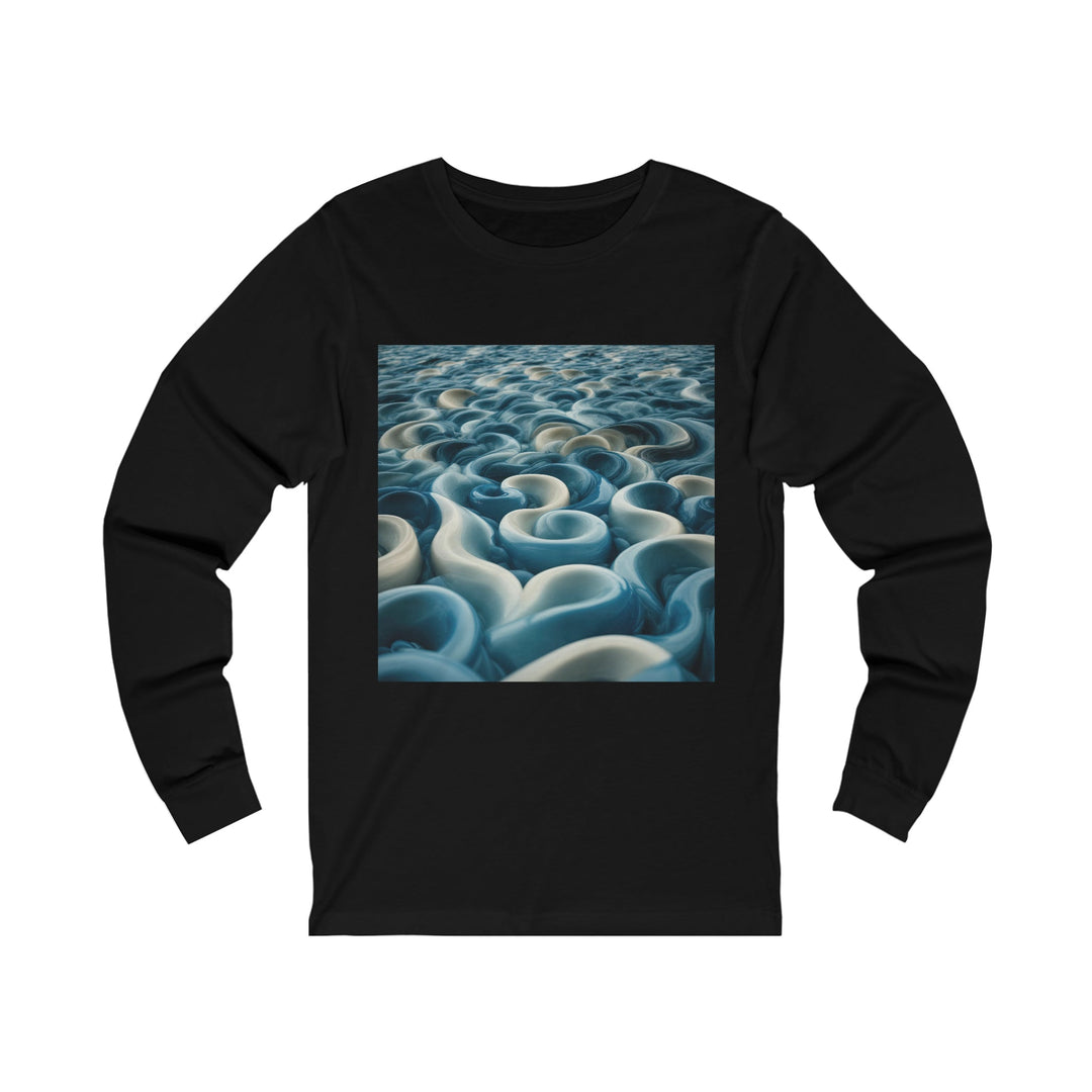 Enigmatic Swirling Abyss - Unisex Jersey Long Sleeve Tee - Long-sleeve - g(0D·IO) - S - Black -