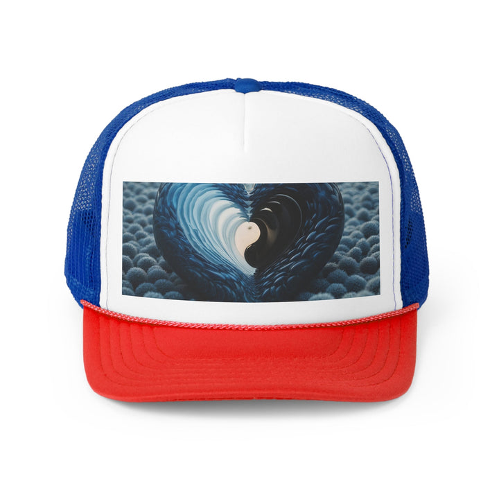 Eternal Ocean Love - Trucker Hat - Hats - g(0D·IO) - Blue/Red - One size -