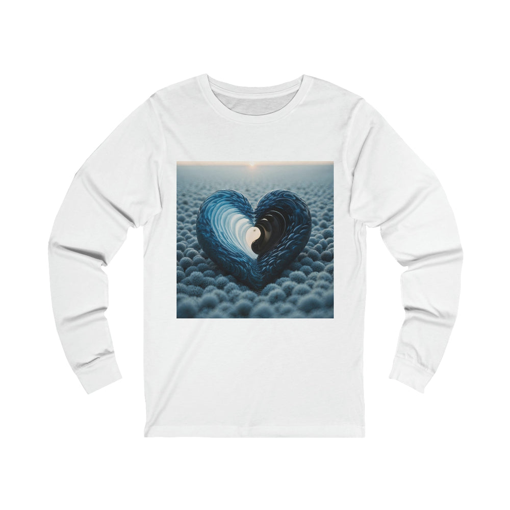 Eternal Ocean Love - Unisex Jersey Long Sleeve Tee - Long-sleeve - g(0D·IO) - S - White -