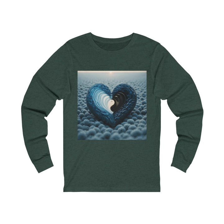 Eternal Ocean Love - Unisex Jersey Long Sleeve Tee - Long-sleeve - g(0D·IO) - S - Heather Forest -