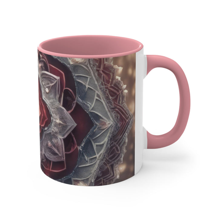 Ethereal Crystal Bloom - Accent Coffee Mug - Mug - g(0D·IO) - Pink - 11oz -