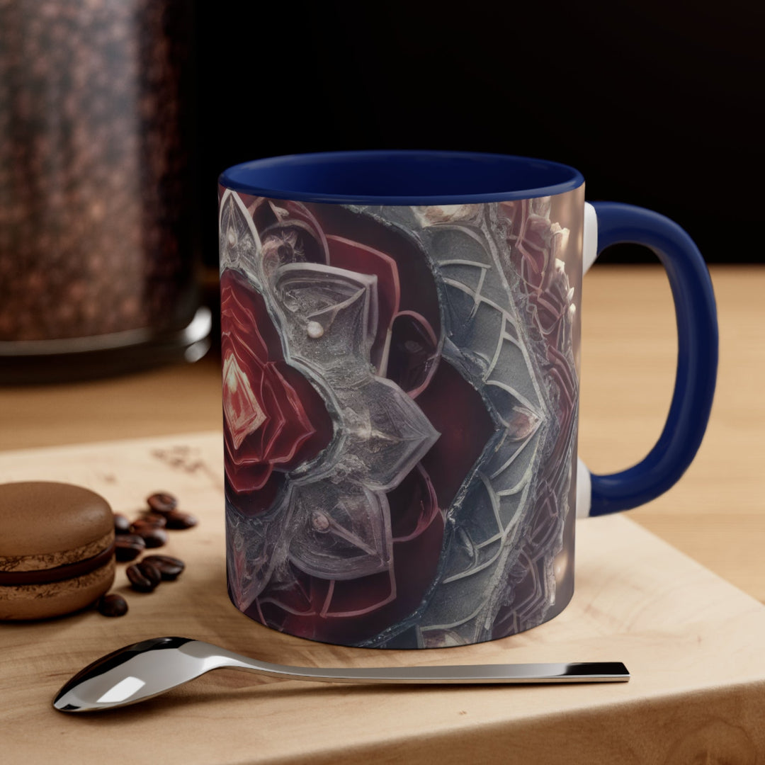 Ethereal Crystal Bloom - Accent Coffee Mug - Mug - g(0D·IO) - Pink - 11oz -