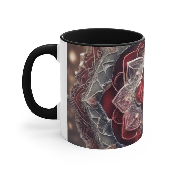 Ethereal Crystal Bloom - Accent Coffee Mug - Mug - g(0D·IO) - Pink - 11oz -