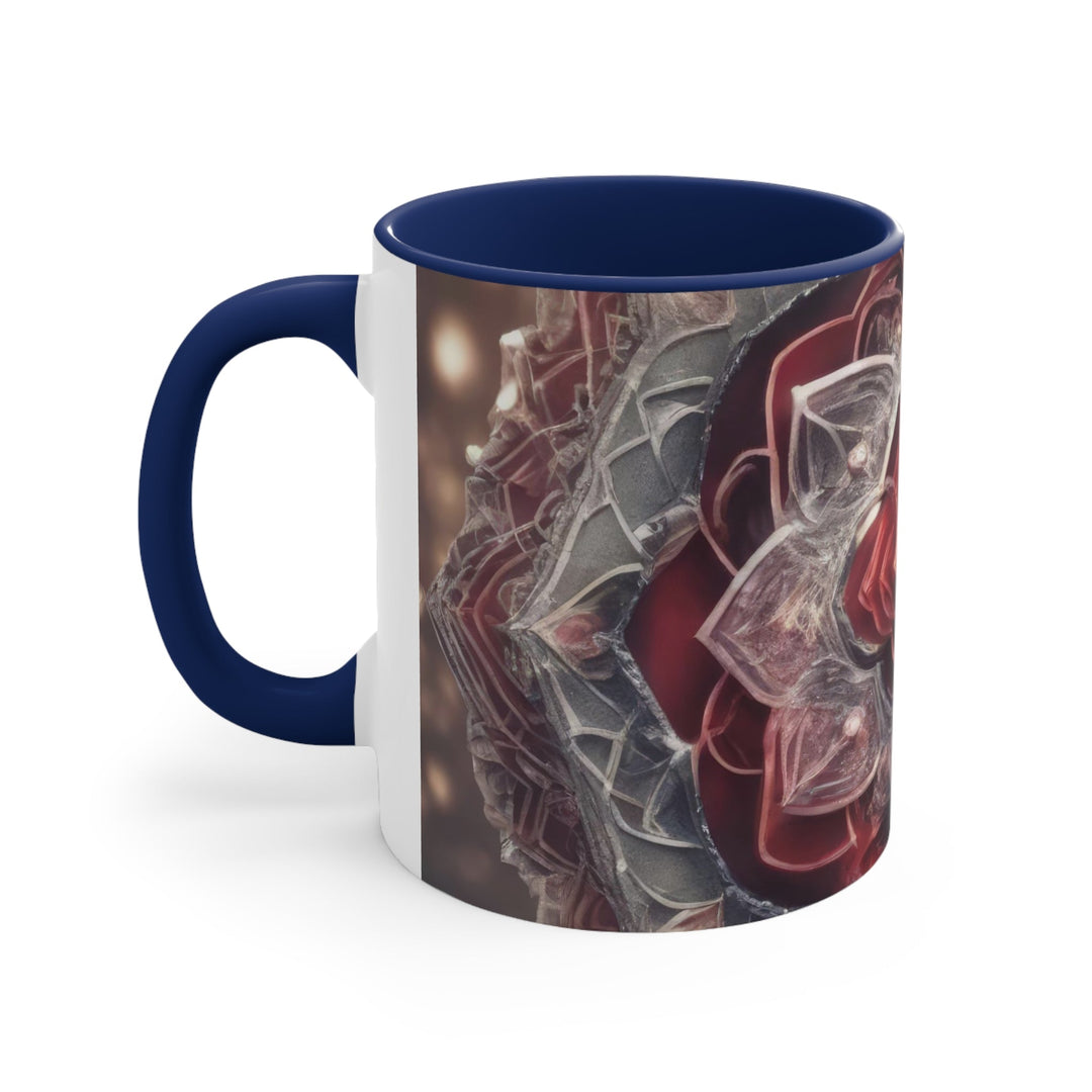 Ethereal Crystal Bloom - Accent Coffee Mug - Mug - g(0D·IO) - Pink - 11oz -