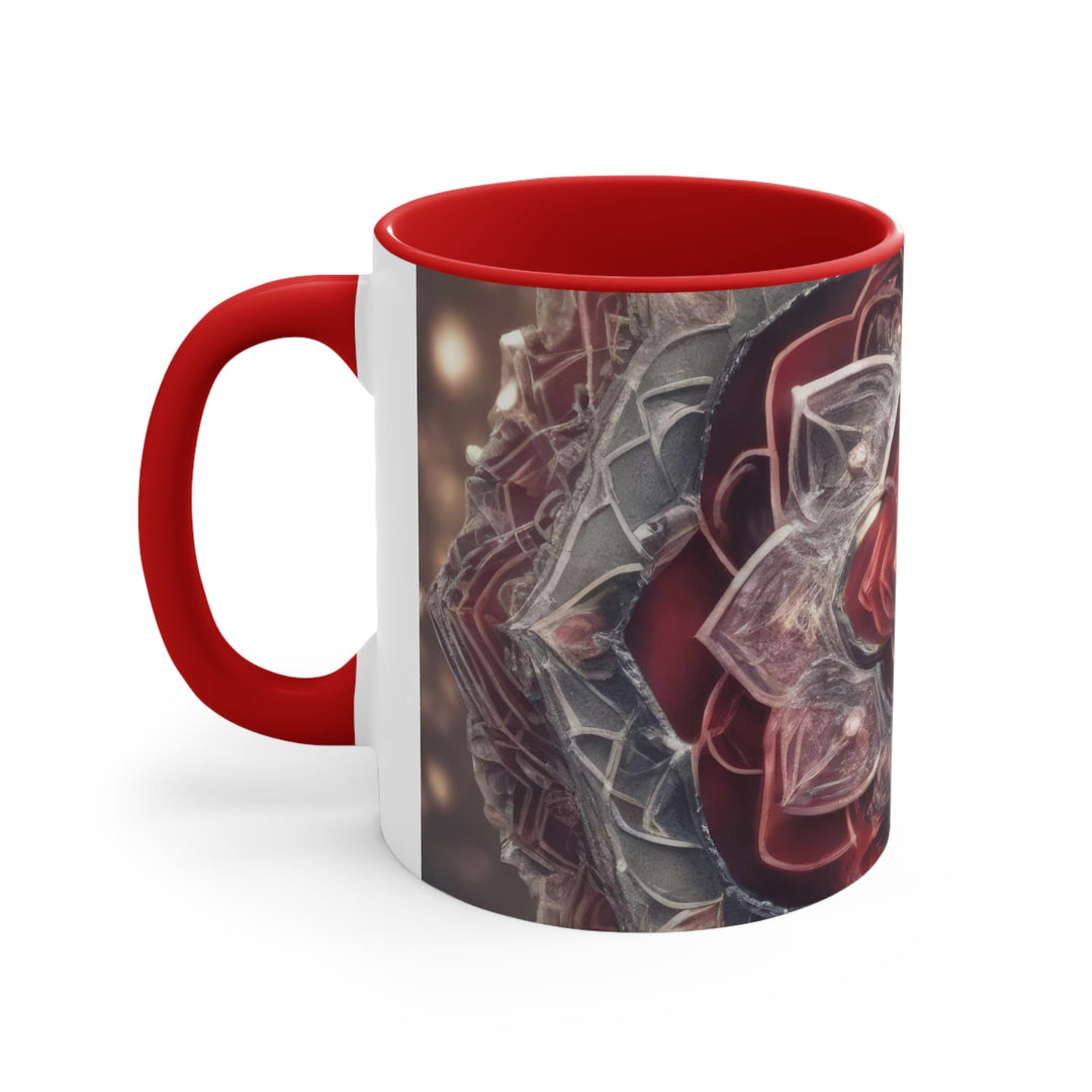 Ethereal Crystal Bloom - Accent Coffee Mug - Mug - g(0D·IO) - Pink - 11oz -