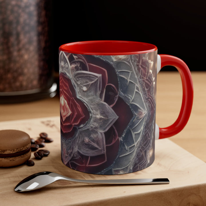 Ethereal Crystal Bloom - Accent Coffee Mug - Mug - g(0D·IO) - Pink - 11oz -