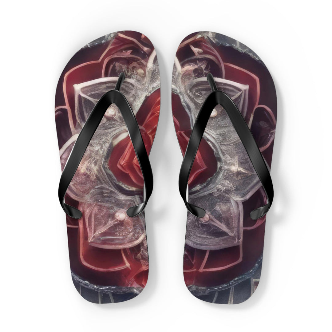 Ethereal Crystal Bloom - Flip Flops - Shoes - g(0D·IO) - XL - Black sole -