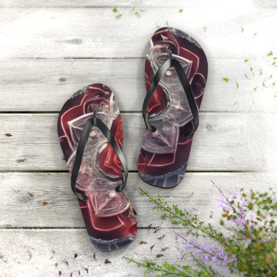 Ethereal Crystal Bloom - Flip Flops - Shoes - g(0D·IO) - XL - Black sole -