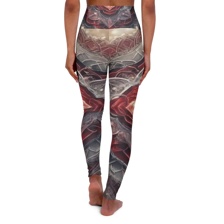 Ethereal Crystal Bloom - High Waisted AOP Yoga Leggings - All Over Prints - g(0D·IO) - XS - -