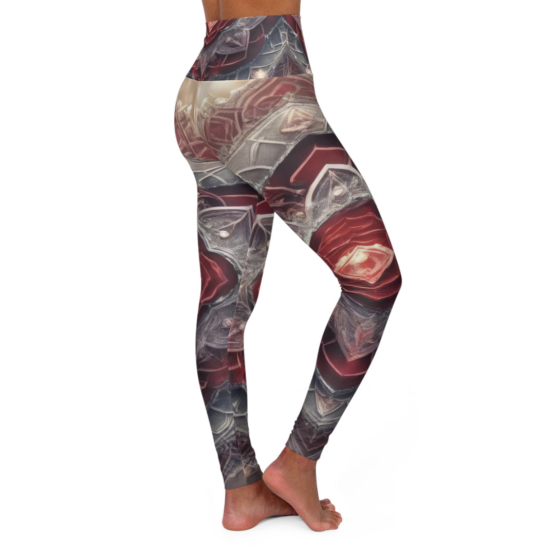 Ethereal Crystal Bloom - High Waisted AOP Yoga Leggings - All Over Prints - g(0D·IO) - XS - -