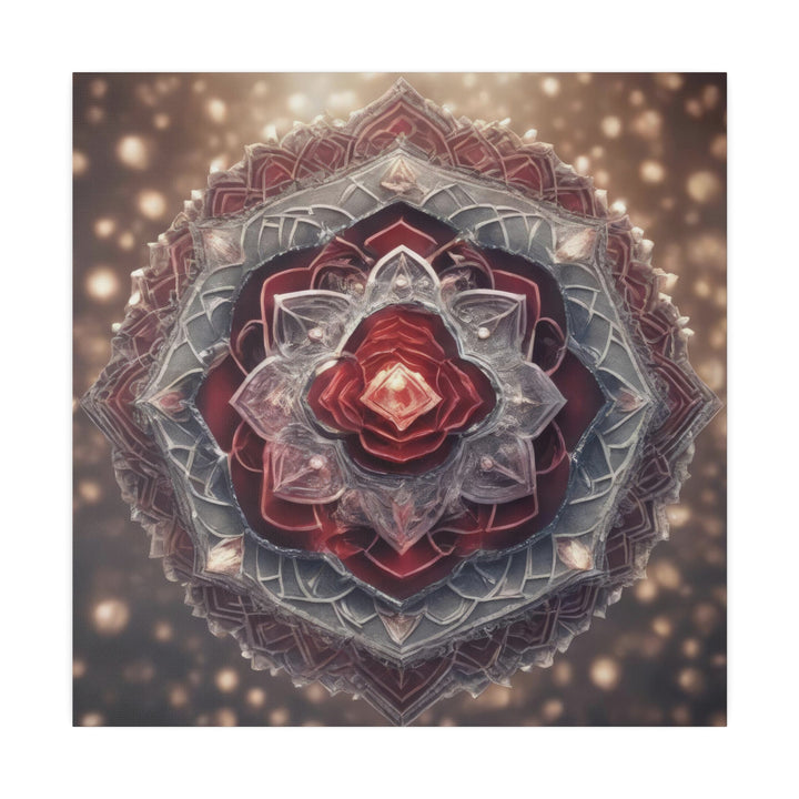 Ethereal Crystal Bloom - Matte Canvas - Canvas - g(0D·IO) - 32" x 32" (Square) - 0.75'' -