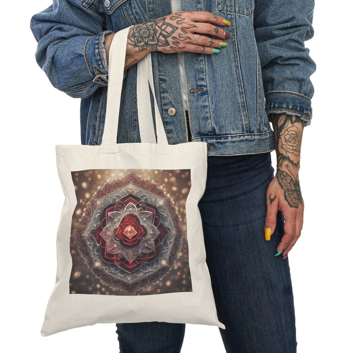 Ethereal Crystal Bloom - Natural Tote Bag - Bags - g(0D·IO) - 15" x 16" - Natural -