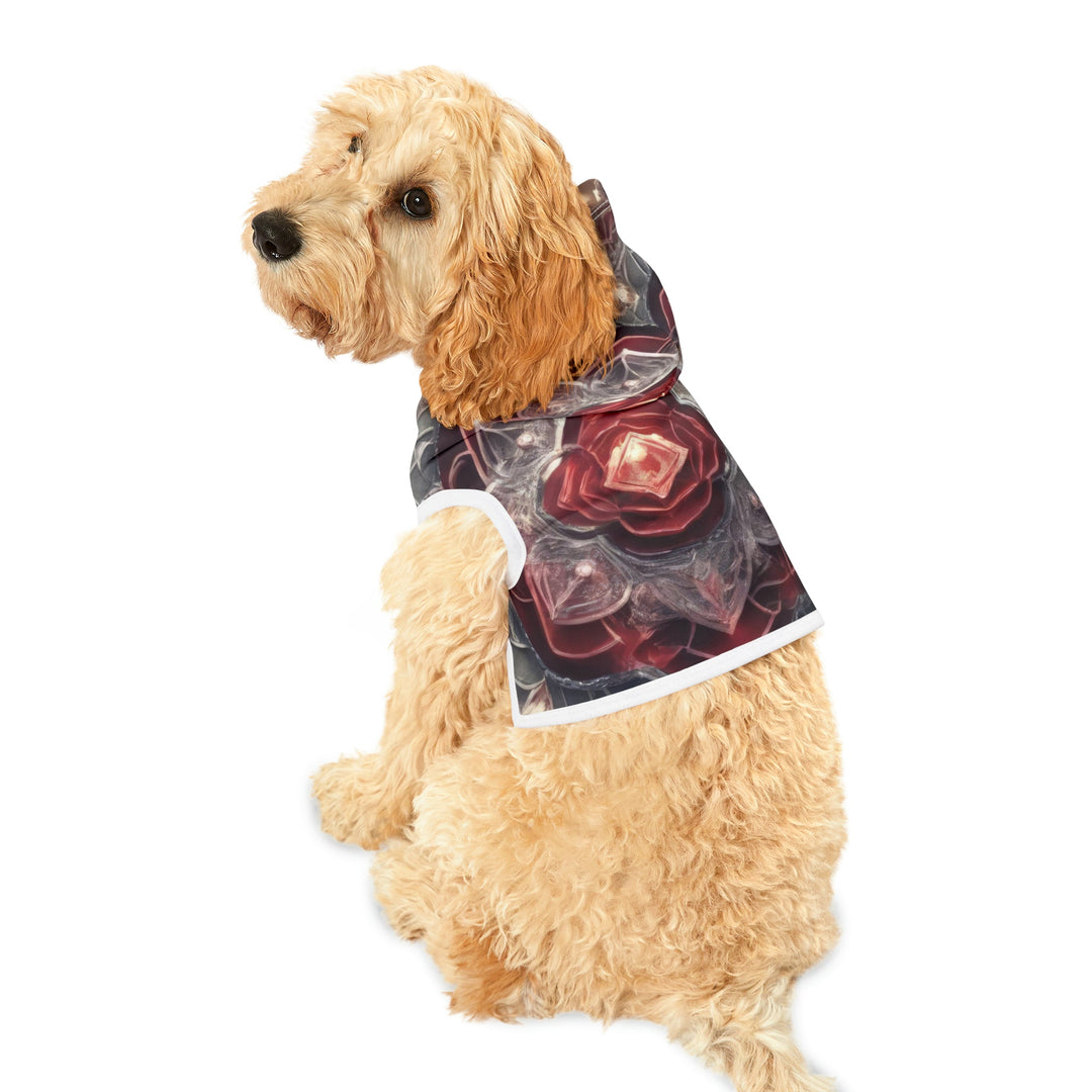 Ethereal Crystal Bloom - Pet Hoodie - Pets - g(0D·IO) - XXS - Black Rib -