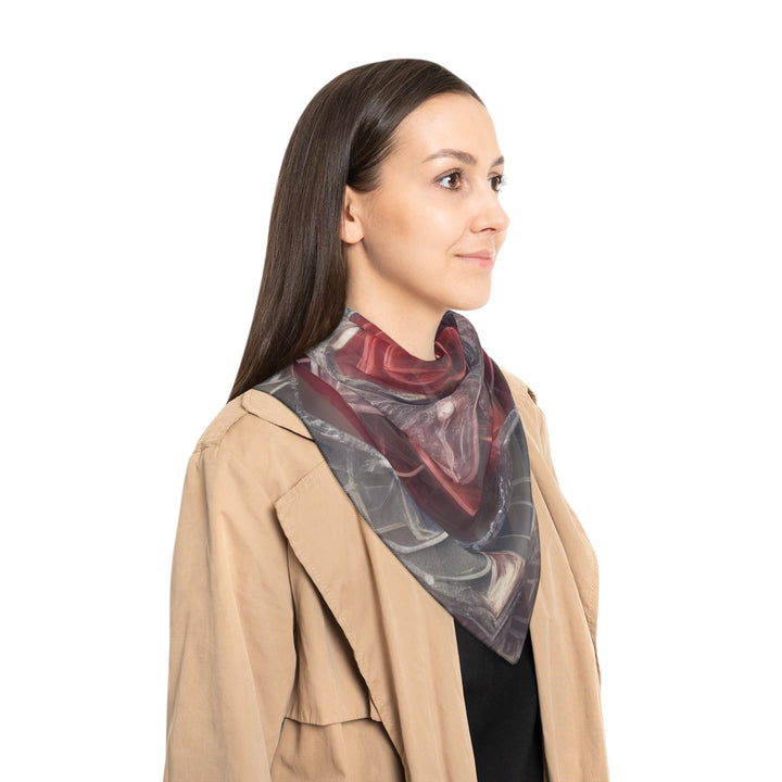 Ethereal Crystal Bloom - Poly Scarf - Accessories - g(0D·IO) - Poly chiffon - 50" × 50" -