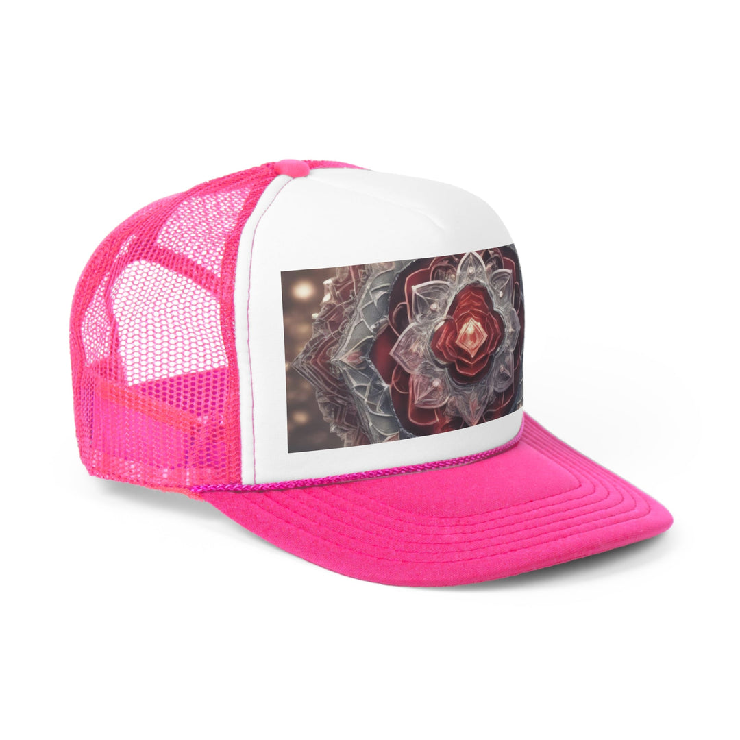 Ethereal Crystal Bloom - Trucker Hat - Hats - g(0D·IO) - Pink - One size -