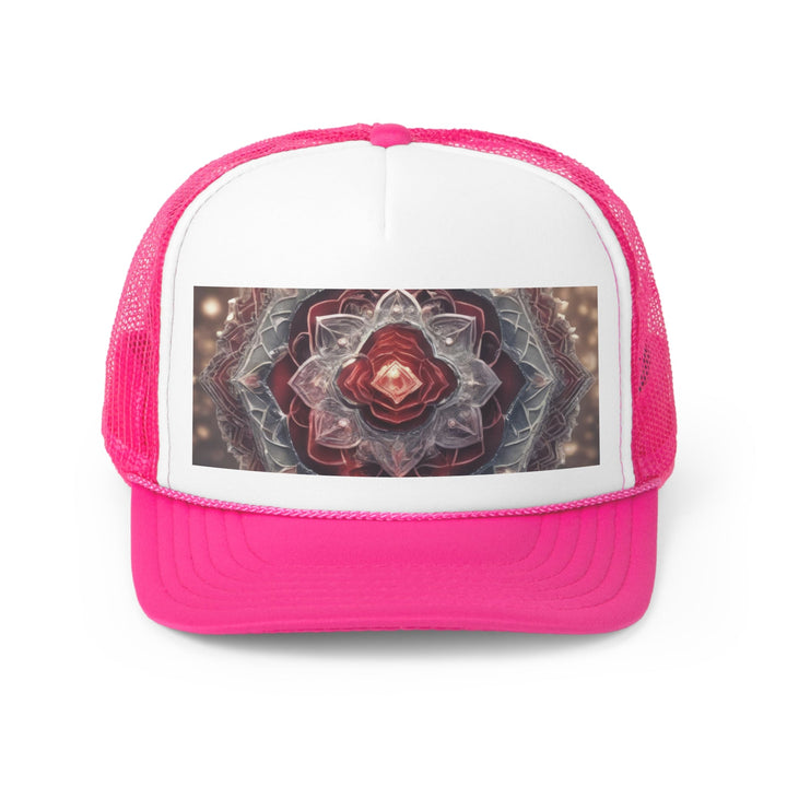 Ethereal Crystal Bloom - Trucker Hat - Hats - g(0D·IO) - Pink - One size -