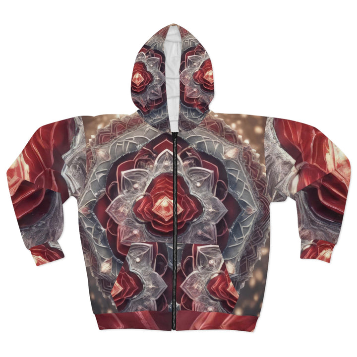 Ethereal Crystal Bloom - Unisex Zip Hoodie - All Over Prints - g(0D·IO) - XS - -