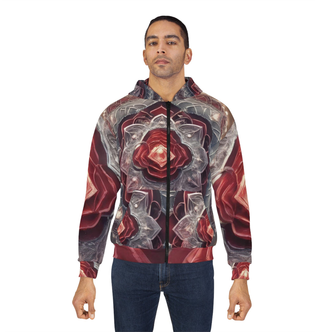 Ethereal Crystal Bloom - Unisex Zip Hoodie - All Over Prints - g(0D·IO) - XS - -